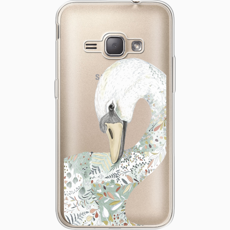 Прозрачный чехол Uprint Samsung J120H Galaxy J1 2016 Swan