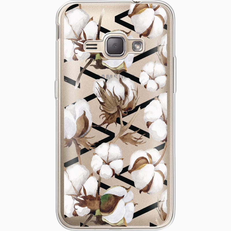 Прозрачный чехол Uprint Samsung J120H Galaxy J1 2016 Cotton flowers