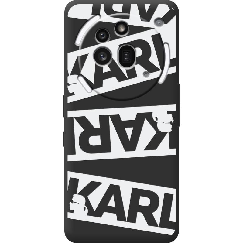 Чорний чохол BoxFace Nothing Phone (3a) Pro White Karl