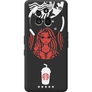 Чорний чохол BoxFace Nothing Phone (3a) Pro RedWhite Coffee