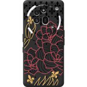 Чорний чохол BoxFace Nothing Phone (3a) Pro FranceFlowers