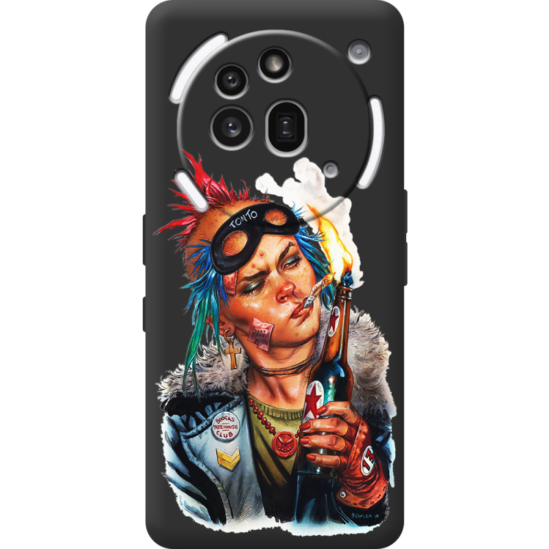 Чорний чохол BoxFace Nothing Phone (3a) Pro Tanker Girl