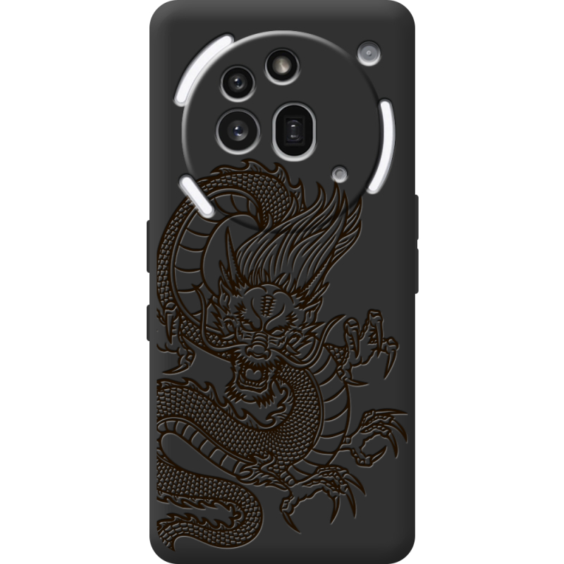 Чорний чохол BoxFace Nothing Phone (3a) Pro Chinese Dragon