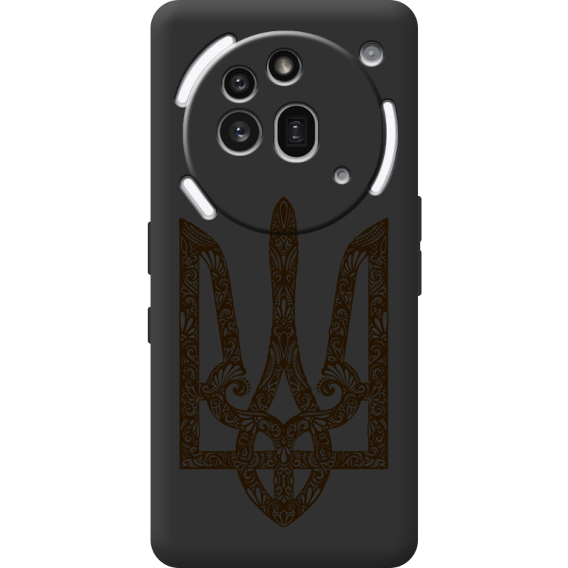 Чорний чохол BoxFace Nothing Phone (3a) Pro Ukrainian Trident