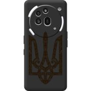 Чорний чохол BoxFace Nothing Phone (3a) Pro Ukrainian Trident