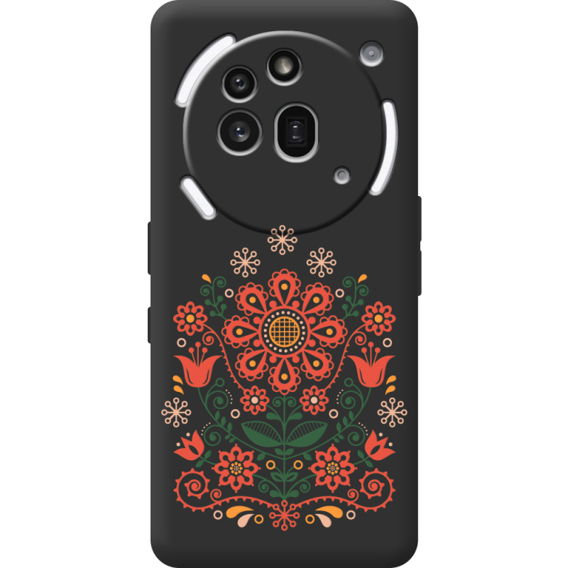 Чорний чохол BoxFace Nothing Phone (3a) Pro Ukrainian Ornament