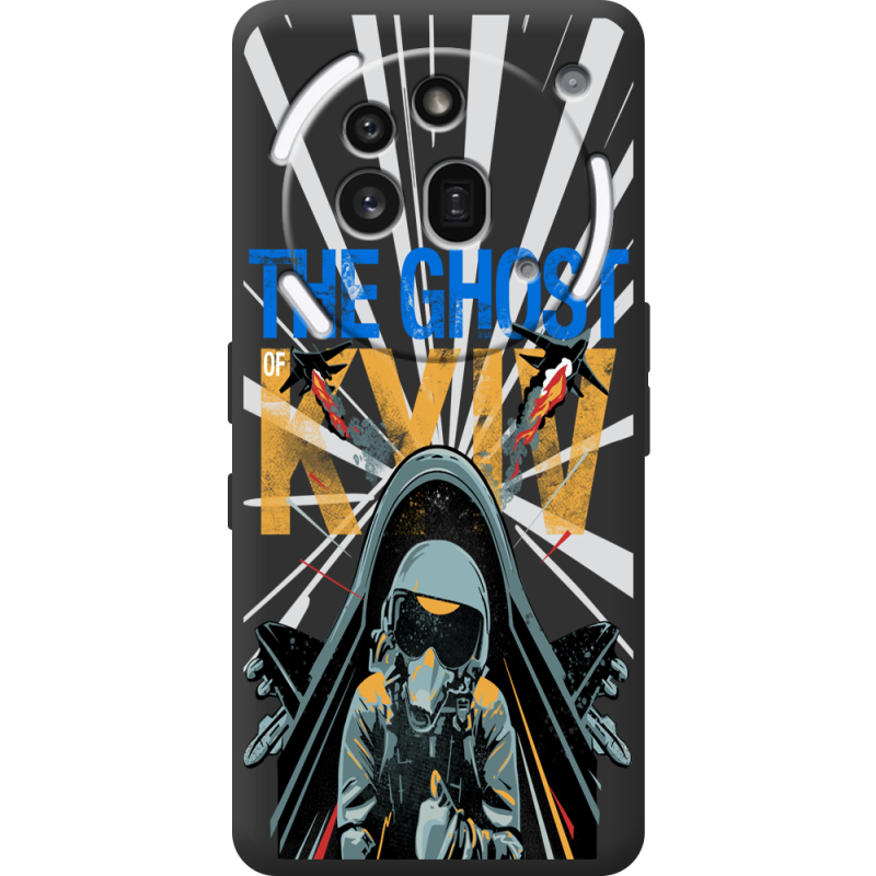 Чорний чохол BoxFace Nothing Phone (3a) Pro Привид Києва в дії