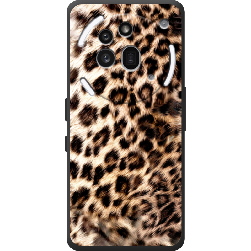 Чорний чохол BoxFace Nothing Phone (3a) Pro Леопардовий