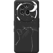 Чорний чохол BoxFace Nothing Phone (3a) Pro Місячний кіт