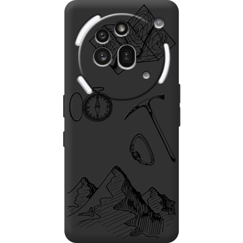 Чорний чохол BoxFace Nothing Phone (3a) Pro Mountains