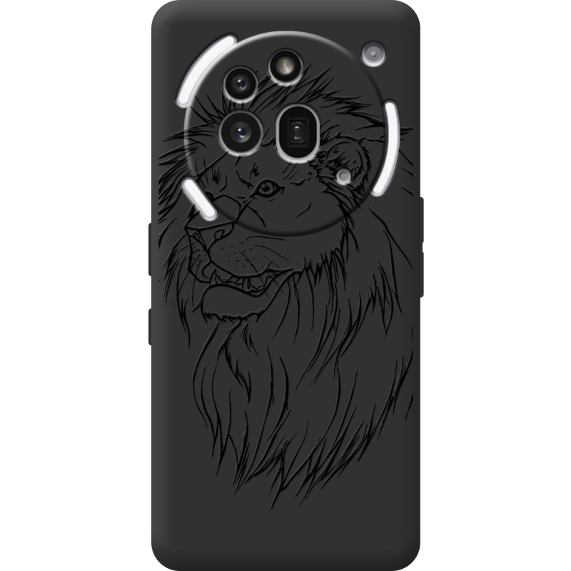 Чорний чохол BoxFace Nothing Phone (3a) Pro Lion