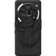 Чорний чохол BoxFace Nothing Phone (3a) Pro Lion