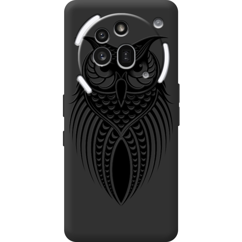Чорний чохол BoxFace Nothing Phone (3a) Pro Owl