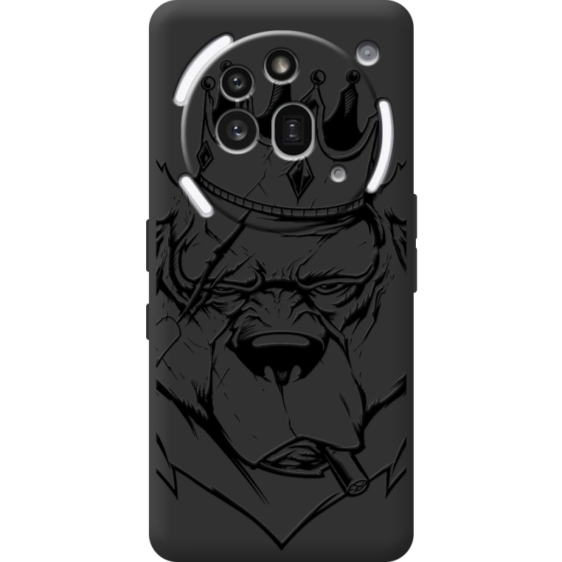 Чорний чохол BoxFace Nothing Phone (3a) Pro Bear King