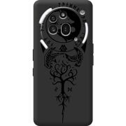 Чорний чохол BoxFace Nothing Phone (3a) Pro Hugin and Munin