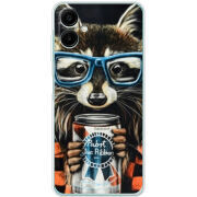 Чохол BoxFace Samsung Galaxy A07 (A075) Енот с банкой