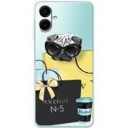 Прозорий чохол BoxFace Samsung Galaxy A07 (A075) Fashion Pug
