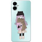 Прозорий чохол BoxFace Samsung Galaxy A07 (A075) Winter Morning Girl