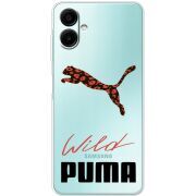 Прозорий чохол BoxFace Samsung Galaxy A07 (A075) Wild Cat