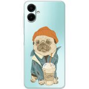 Прозорий чохол BoxFace Samsung Galaxy A07 (A075) Dog Coffeeman