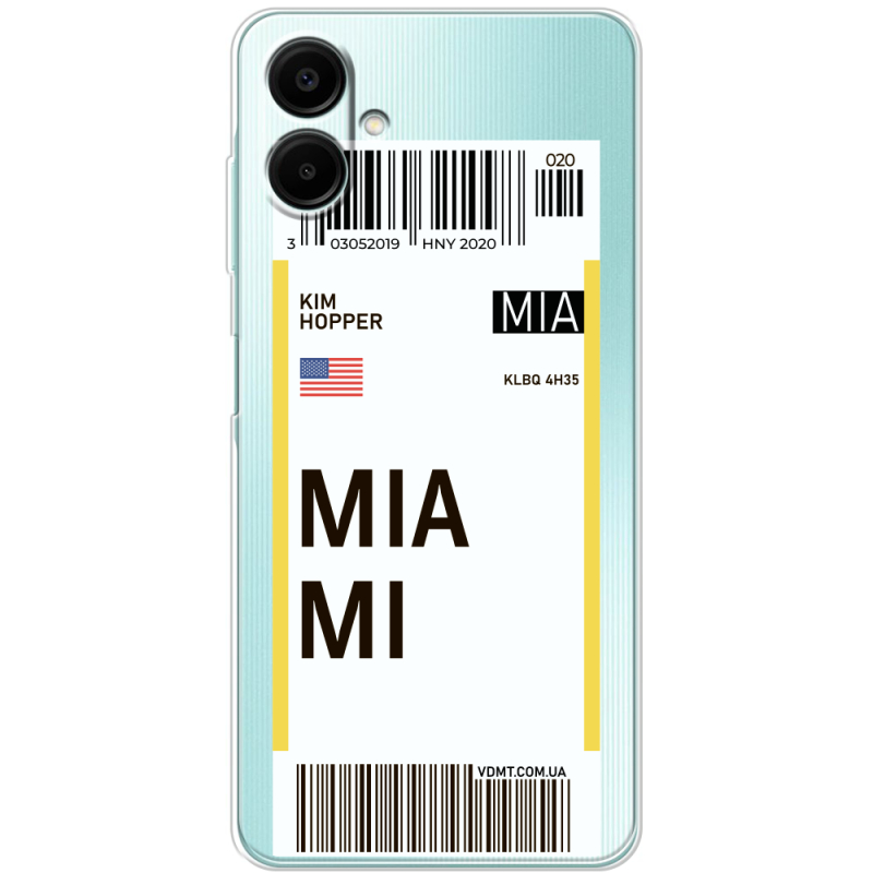 Прозорий чохол BoxFace Samsung Galaxy A07 (A075) Ticket Miami
