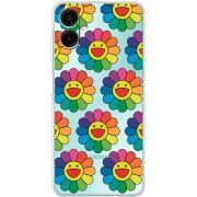 Прозорий чохол BoxFace Samsung Galaxy A07 (A075) Hippie Flowers
