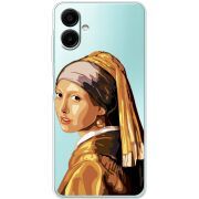 Прозорий чохол BoxFace Samsung Galaxy A07 (A075) Девушка с жемчужной серёжкой