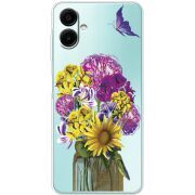 Прозорий чохол BoxFace Samsung Galaxy A07 (A075) My Bouquet