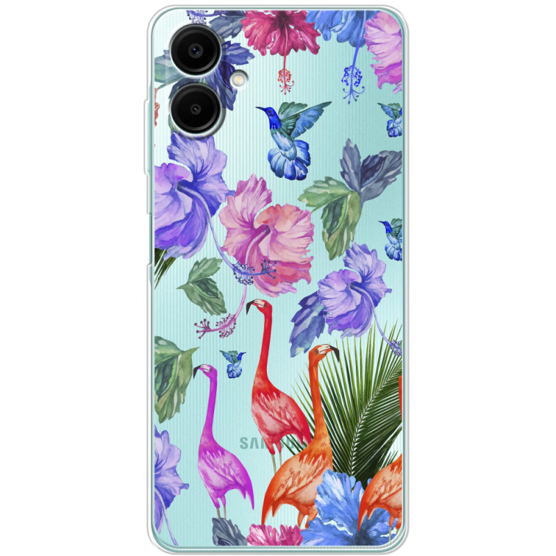 Прозорий чохол BoxFace Samsung Galaxy A07 (A075) Flamingo