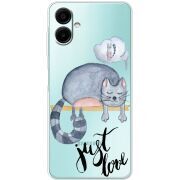 Прозорий чохол BoxFace Samsung Galaxy A07 (A075) Just Love