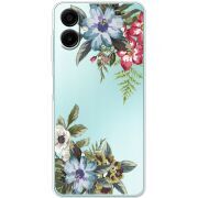 Прозорий чохол BoxFace Samsung Galaxy A07 (A075) Floral