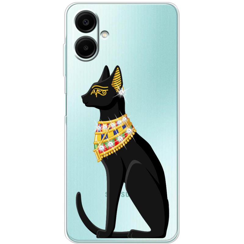 Чохол зі стразами Samsung Galaxy A07 (A075) Egipet Cat