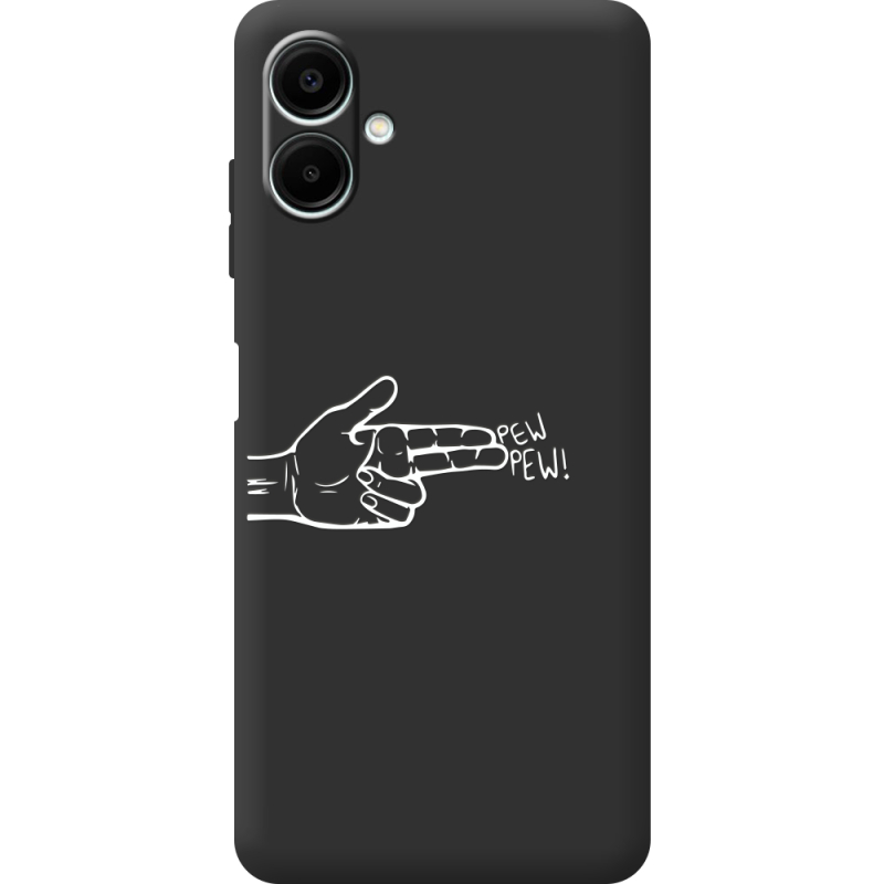 Чорний чохол BoxFace Samsung Galaxy A07 (A075) Pew Pew