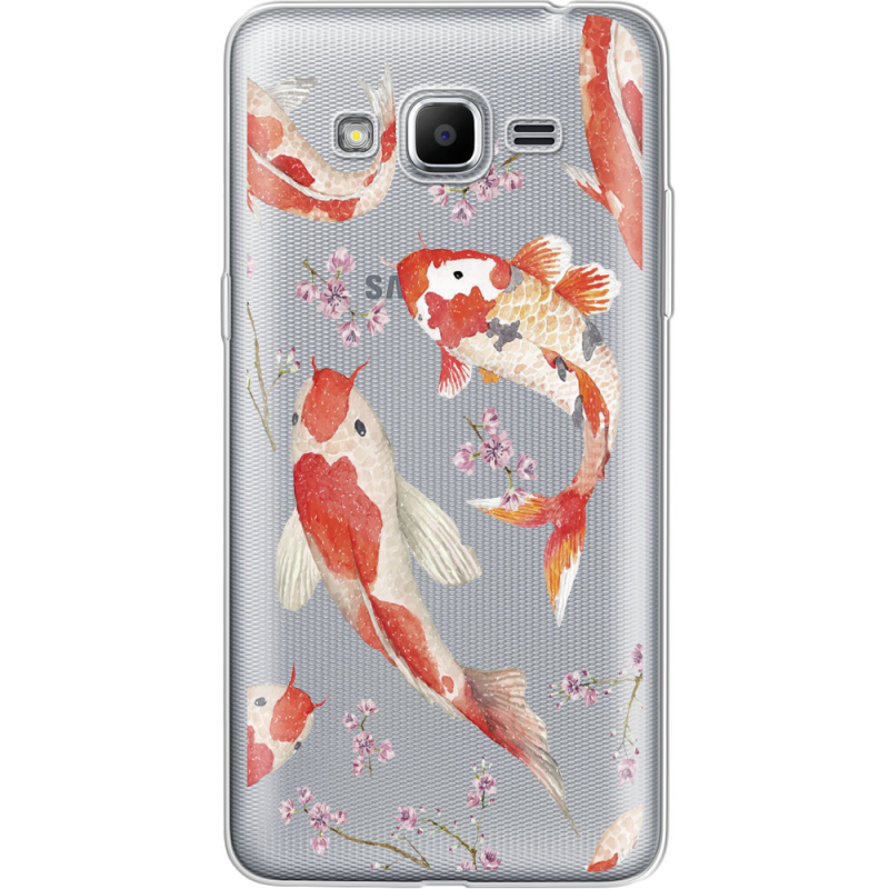 Прозрачный чехол Uprint Samsung J2 Prime G532F Japanese Koi Fish