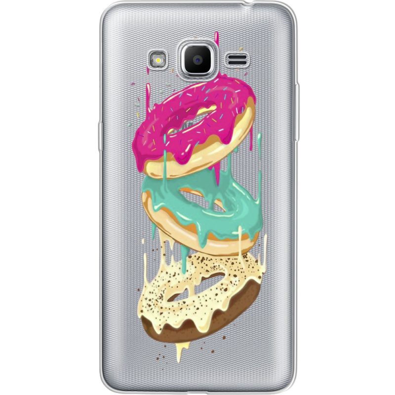 Прозрачный чехол Uprint Samsung J2 Prime G532F Donuts