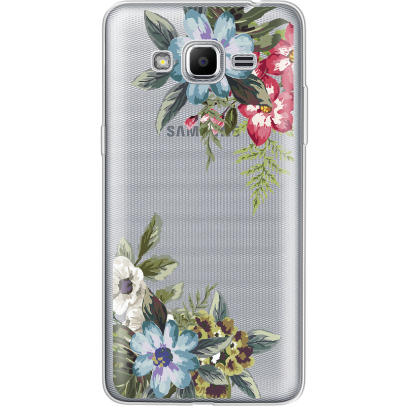 Прозрачный чехол Uprint Samsung J2 Prime G532F Floral