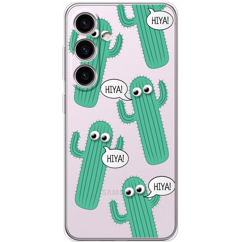 Прозорий чохол BoxFace Samsung Galaxy S25 FE (S731) с 3D-глазками HIYA