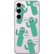 Прозорий чохол BoxFace Samsung Galaxy S25 FE (S731) с 3D-глазками HIYA