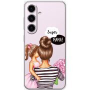 Прозорий чохол BoxFace Samsung Galaxy S25 FE (S731) Super Mama and Daughter
