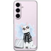 Прозорий чохол BoxFace Samsung Galaxy S25 FE (S731) Cat Style