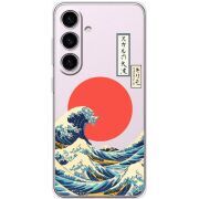Прозорий чохол BoxFace Samsung Galaxy S25 FE (S731) Большая волна в Канагаве