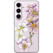 Прозорий чохол BoxFace Samsung Galaxy S25 FE (S731) Cherry Blossom