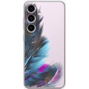 Прозорий чохол BoxFace Samsung Galaxy S25 FE (S731) Feathers