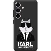 Чорний чохол BoxFace Samsung Galaxy S25 FE (S731) Cat in Black