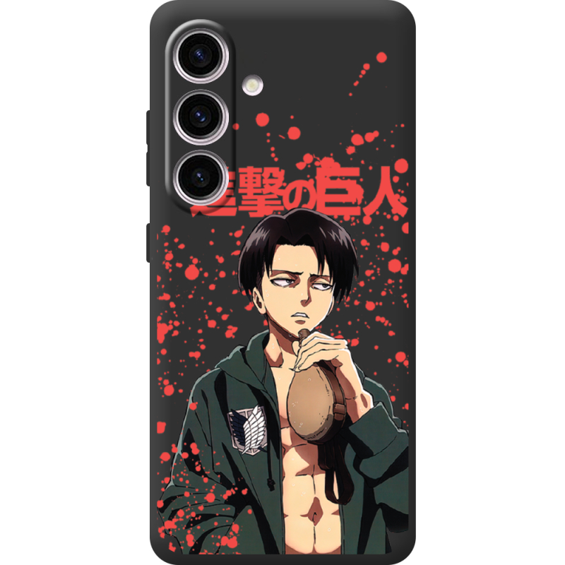 Чорний чохол BoxFace Samsung Galaxy S25 FE (S731) Атака Титанов Леви