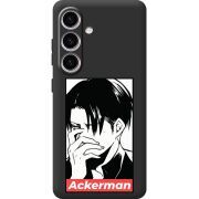 Чорний чохол BoxFace Samsung Galaxy S25 FE (S731) Attack On Titan - Ackerman