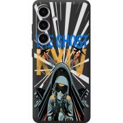 Чорний чохол BoxFace Samsung Galaxy S25 FE (S731) Привид Києва в дії