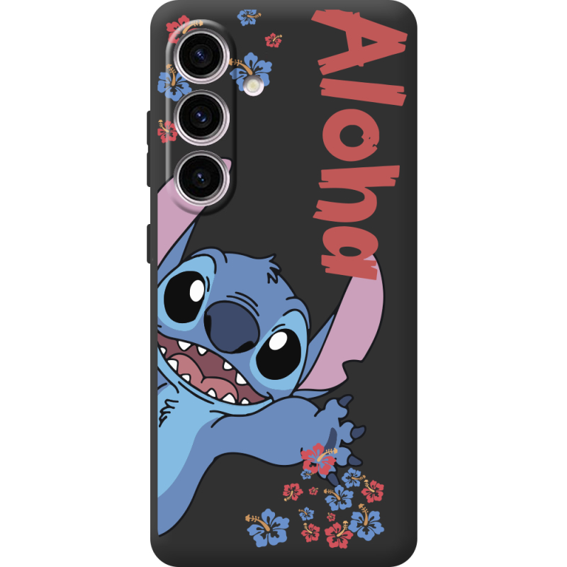 Чорний чохол BoxFace Samsung Galaxy S25 FE (S731) Гавайський гість Stich