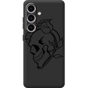 Чорний чохол BoxFace Samsung Galaxy S25 FE (S731) Skull and Roses