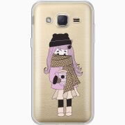 Прозрачный чехол Uprint Samsung J200H Galaxy J2 Winter Morning Girl